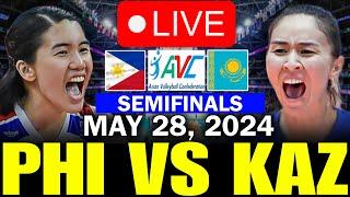 PHILIPPINES VS. KAZAKHSTAN LIVE NOW SEMIFINALS - MAY 28, 2024 | AVC CHALLENGE CUP 2024 #avclive2024