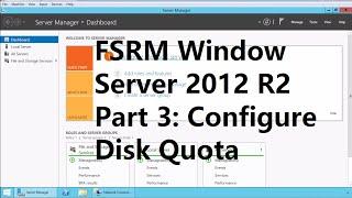 24. FSRM  Disk Quota Enforcement on User Home Directory