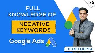 Negative Keywords Google Ads Complete Tutorial | Google Ads Course | Marketing Fundas Global