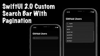 SwiftUI Custom Search Bar With Pagination - JSON Parsing - SwiftUI 2.0 Tutorials