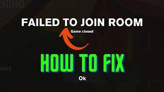 Fix “Failed To Join Room” Error In Content Warning Game | Game is closed | Game Doesn't Exist