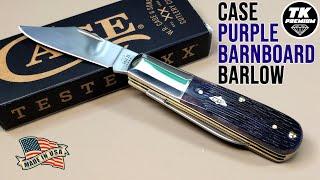 Case Purple Barnboard Barlow Pocket Knife 09713 (62009 1/2 SS)