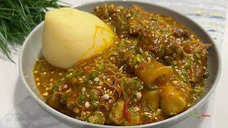 How To Make Slimy Okra / Okro Stew Every Time , Quick Easy & Tasty Step By Step Tutorial #okrastew