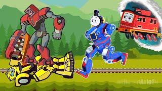 Thomas & Banana Cat | Bumblebee VS Jaws | - Battle #solomixgame