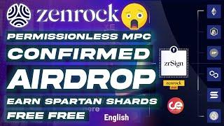 Zenrock - Confirmed Airdrop  Full Guide to Earn Spartan Shards Free - English