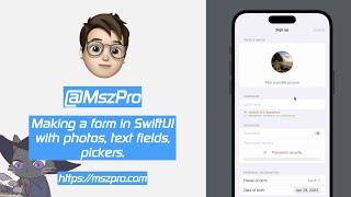 SwiftUI iOS16: Creating User Info Form: Image, TextField, Picker & Slider (1 Hour In-Depth Tutorial)