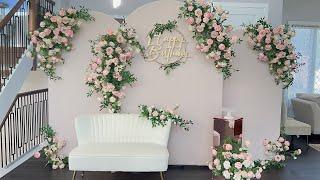 DIY - Floral panel backdrop DIY- Chiara Floral Backdrop