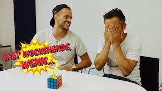 Erst Wochenende, wenn... Moser den Rubik's Cube gelöst hat!