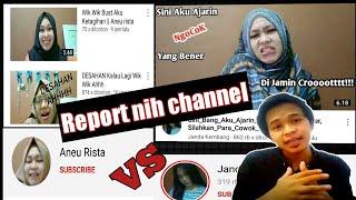 Aneu rista vs janda kembang || konten s*ngek channel perlu di report nih