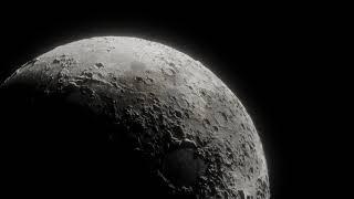 moon 3d animation video