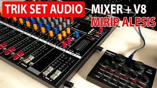 Cara Menyambungkan mixer ke soundcard V8,,, hasil suara lebih mewah