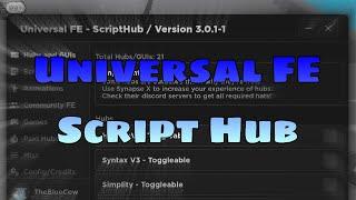 Universal FE Script Hub | Hydrogen - Fluxus - Delta - Arceus x Executor