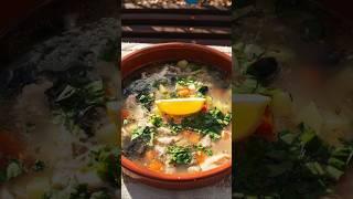 Tasty Fish Soup Recipe!  #village #cooking #fishsoup #outdoors