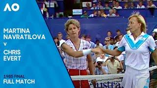 Martina Navratilova v Chris Evert Full Match | Australian Open 1985 Final