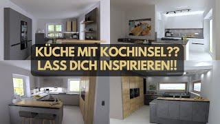 5 perfekte Küchenideen mit Insel - praktisch, stylisch & mit viel Stauraum! - Küchen Inspiration