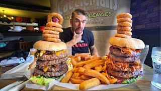 MY RECORD WAS BEATEN?! REATTEMPTING THIS BURGER CHALLENGE FOR $250! | Joel Hansen