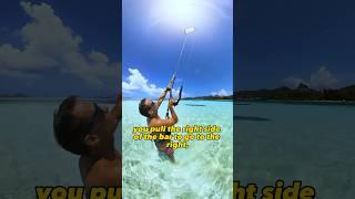 How to Kitesurf in 60seconds (Must learn with instructor) #kitesurfing #kitesurf #kiteboarding