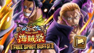 [OPTC] FREE SPIRIT'S CAN MOVE! PIRATE RUMBLE! トレクル Rayleigh & Gaban in the FS PvP Team!