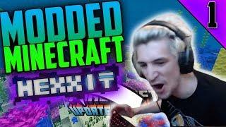 XQC MODDED MINECRAFT - xQc plays Minecraft Hexxit #1 | xQcOW