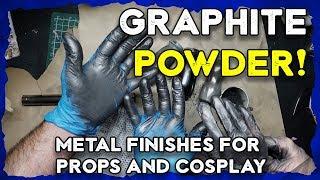 Experimenting with metallic finishes for props and cosplay using graphite powder