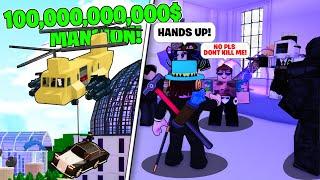 WE ROBBED A 100,000,000,000$ DOLLAR MANSION IN Build a Boat! (Funny)