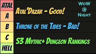 Season 3 Mythic+ Dungeon Rankings!