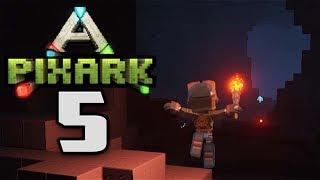 CAVE EXPLORATION - Let's Play PixARK Gameplay Part 5 (PixARK on Pooing Evolved (Ark meets Minecraft)