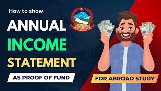 Income Sources for Abroad Study | Annual Income for Visa Processing : how to arrange and manage