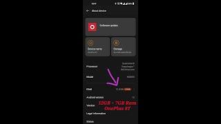 OnePlus 8T Stable Android 12 OXYGENOS 12 Received | Global Version | 12GB + 7GB Ram Expand