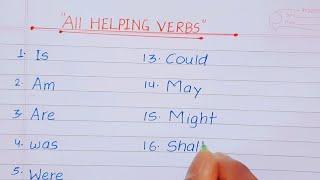 24 helping verbs || All helping verbs in english writing || Auxiliary verb||