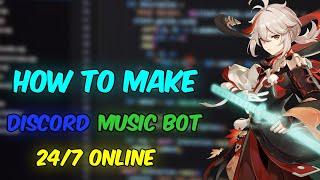 How to make a Discord music bot | without coding | 24/7 online 