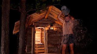 I built a sauna in nature. The first tests! Relax videos. ASMR