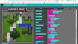 Code.org Minecraft project by a nerdy kid: The Frozen River