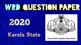 WRD Question paper 2020 (Kerala state)  | WRD exam question paper |Civil Tech