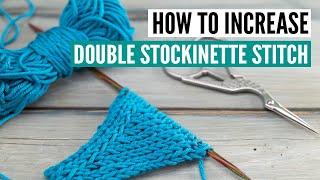 How to increase double-stockinette stitch