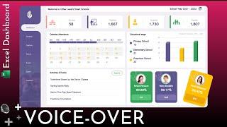 Excel Dashboard for Schools with changing students images dynamically | Full Tutorial + Voiceover