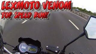 Lexmoto Venom EFI TOP SPEED RUN!
