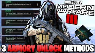 How to Complete ARMORY UNLOCK CHALLENGES FAST (3 Methods) in Call of Duty Modern Warfare 3