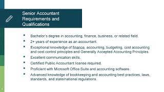 Senior Accountant Job Description