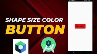 Change Button Shape Size And Color In Android Studio Jetpack Compose |  Button Shape Size And Color