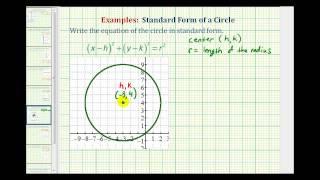 Ex:  Write the Standard Form of a Circle From a Graph