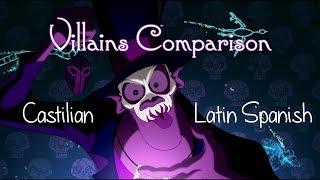 Disney Villains Comparison: Castilian vs Latin Spanish