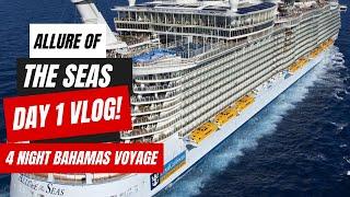 Allure of the Seas Day 1 Embarkation Day! What's It Like Boarding with The Key on Royal Caribbean?