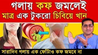 মাত্র ১ টুকরো চিবিয়ে খান গলায় কফ আর জমবে না  কি খেলে গলা পরিষ্কার হয়? How to Clear Throat Mucus?