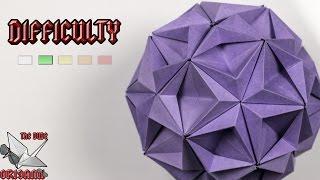 [ORIGAMI TUTORIAL] Kusudama Starsea (Tomoko Fuse) || Decorations