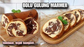 BOLU GULUNG MARMER PAKAI METODE ALL IN ONE!! PANGGANG 20 MENIT, HASIL KULIT GA MENGELUPAS!!