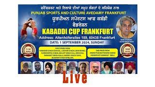 Punjab sports and culture academy frankfurt II Kabaddi Cup II 1st Sep 2024 II