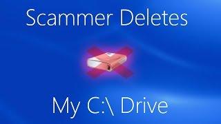 SCAMMER DELETES MY C: DRIVE! [Windows 9] ft. AwesomeOne554 (Tech Support Scams - EP. 15)