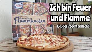 Ein Elsässer futtert Wagner Steinofen Flammkuchen