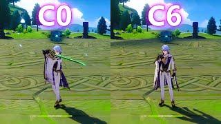 Ayato C0 vs C6! How much difference?